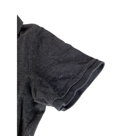 Polo Ralph Lauren Mens L Classic Polo Shirt Short Sleeve Dark Gray Logo - Picture 4 of 6